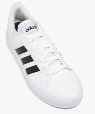 Baskets basses à bandes contrastées homme - Adidas Grand Court Base vue12 - ADIDAS - GEMO