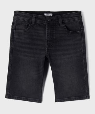 Bermuda en jean stretch coupe slim taille ajustable garçon vue5 - GEMO (JUNIOR) - GEMO