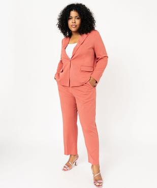 Veste blazer extensible fermeture un bouton femme grande taille vue5 - GEMO (G TAILLE) - GEMO