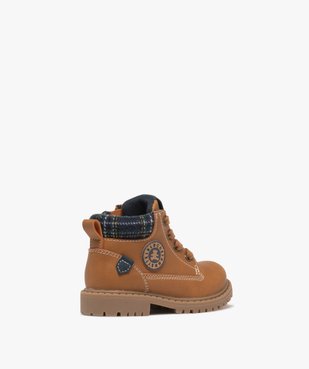 Boots à lacets, zip et col fantaisie bébé garçon - LuluCastagnette vue5 - LULU CASTAGNETT - GEMO