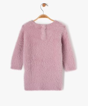 Robe pull en maille duveteuse à motif bébé fille vue3 - GEMO(BEBE DEBT) - GEMO