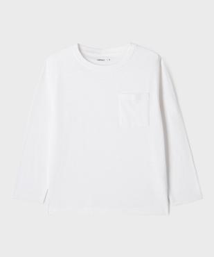 Tee-shirt à manches longues avec poche poitrine garçon vue2 - GEMO (ENFANT) - GEMO