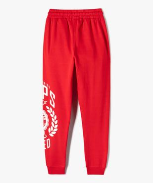 Jogging en molleton doux imprimé fille - Camps United vue4 - CAMPS - GEMO