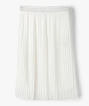 Jupe fille plissée avec taille pailletée vue1 - GEMO (JUNIOR) - GEMO