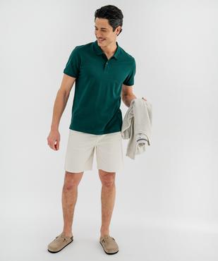 Bermuda chino en coton stretch à taille élastique homme vue4 - GEMO 4G HOMME - GEMO