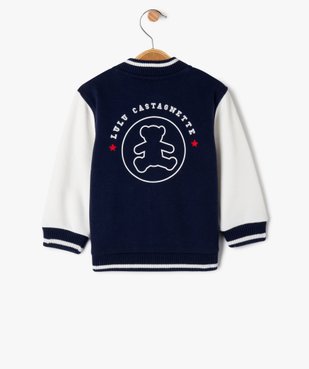 Sweat pressionné look veste en molleton doux bébé garçon - LuluCastagnette vue5 - LULU CASTAGNETTE GEMO FOR GOOD - GEMO
