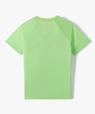 Tee-shirt de sport garçon à manches courtes avec inscription vue3 - GEMO (JUNIOR) - GEMO
