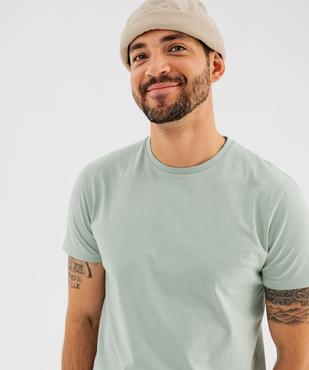 Tee-shirt manches courtes col rond en coton homme vue3 - GEMO 4G HOMME - GEMO