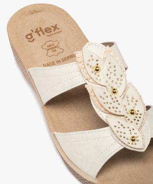 Sandales confort forme mule femme avec fermeture scratch vue6 - G'FLEX - GEMO