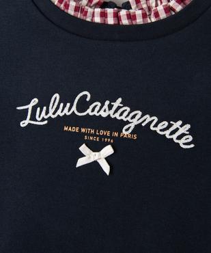 Robe courte effet 2-en-1 fille - LuluCastagnette vue3 - LULUCASTAGNETTE - GEMO