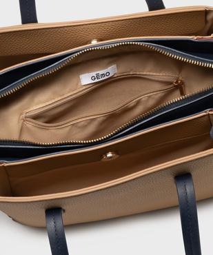 Sac tricolore à bandoulière amovible femme vue3 - GEMO (ACCESS) - GEMO