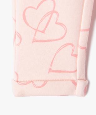Pantalon de jogging avec pinces bébé fille vue4 - GEMO 4G BEBE - GEMO
