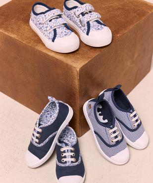 Tennis en toile fleurie à scratch et bout couvert fille - LuluCastagnette vue6 - LULUCASTAGNETTE - GEMO