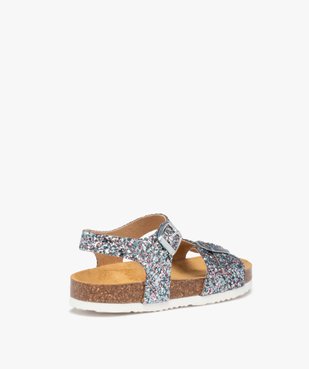 Sandales fille à semelle liège et larges brides à boucle vue4 - GEMO (ENFANT) - GEMO