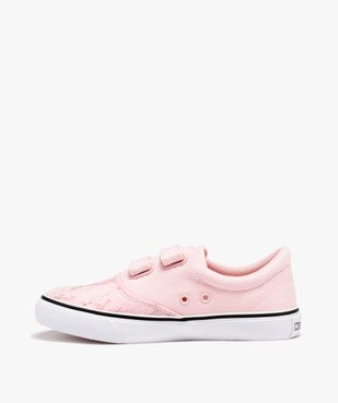 Baskets en toile skateshoes à scratch fille - Kappa Nisio vue3 - KAPPA - GEMO