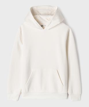 Sweat à capuche uni intérieur molletonné garçon vue1 - GEMO 4G GARCON - GEMO