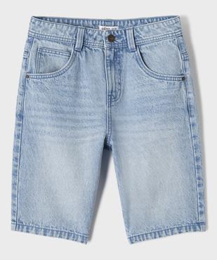 Bermuda en jean coupe Regular garçon vue1 - GEMO (JUNIOR) - GEMO