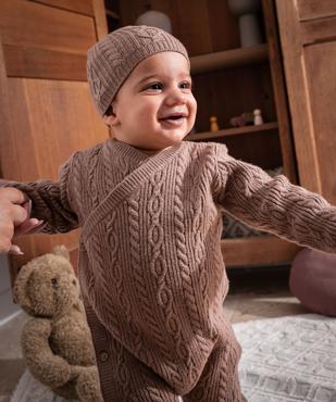 Combinaison en maille torsadée bébé vue6 - GEMO 4G BEBE - GEMO