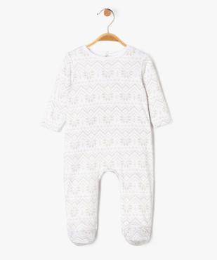 Pyjama de Noël en velours imprimé bébé vue2 - GEMO(BB COUCHE) - GEMO