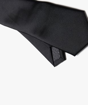 Cravate fine en satin uni homme vue2 - GEMO 4G HOMME - GEMO