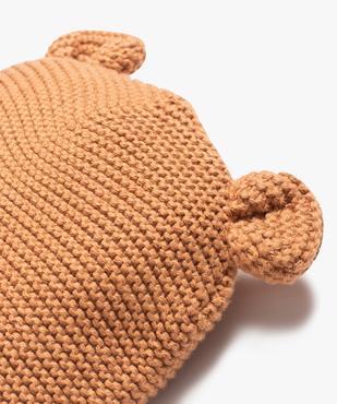Bonnet bébé de naissance en tricot avec oreilles en relief vue2 - GEMO(BB COUCHE) - GEMO