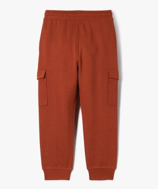 Pantalon de jogging molletonné avec poches à rabat garçon vue4 - GEMO (ENFANT) - GEMO
