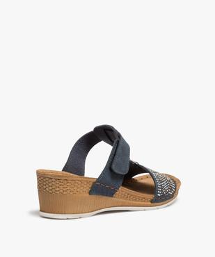 Mules femme confort à strass et bride ajustable vue4 - GEMO (CONFORT) - GEMO