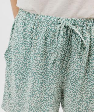 Short ample imprimé en viscose fluide femme vue2 - GEMO 4G FEMME - GEMO