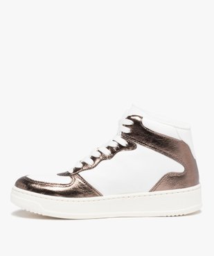 Baskets femme mid-cut à détails brillants vue3 - GEMO (SPORTSWR) - GEMO