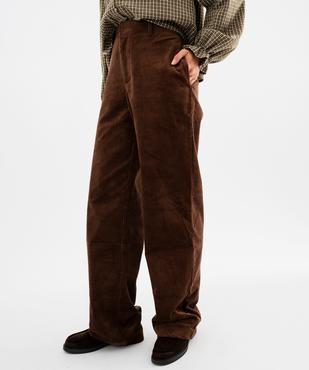 Pantalon straight en velours femme vue4 - GEMO(FEMME PAP) - GEMO