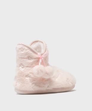 Chaussons boots fourrés fille vue4 - GEMO (ENFANT) - GEMO