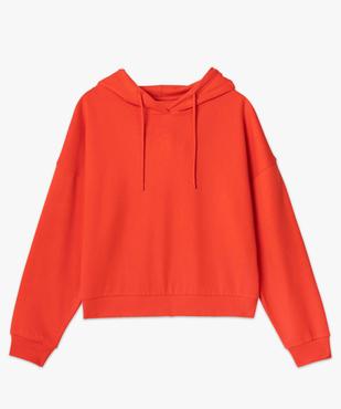 Sweat femme court à capuche vue4 - GEMO(FEMME PAP) - GEMO