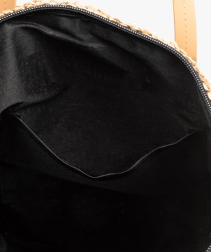 Sac de plage femme en paille multicolore vue3 - GEMO (ACCESS) - GEMO