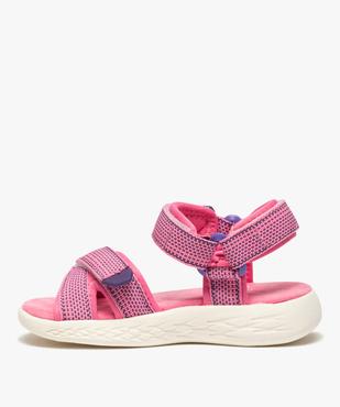 Sandales sport fille extra-légères à scratch vue3 - GEMO (ENFANT) - GEMO