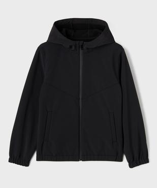 Blouson softshell déperlant intérieur polaire à capuche garçon vue3 - GEMO (JUNIOR) - GEMO