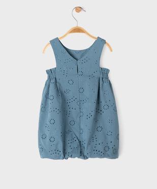 Robe sans manches en broderie anglaise bébé fille vue3 - GEMO(BEBE DEBT) - GEMO