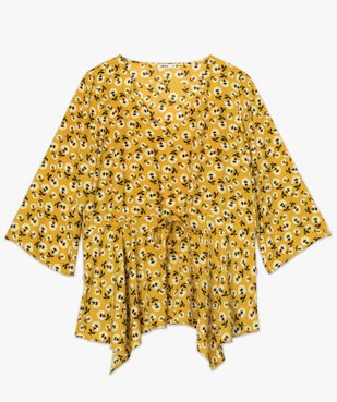 Blouse femme à motifs fleuris avec taille ajustable vue4 - GEMO(FEMME PAP) - GEMO