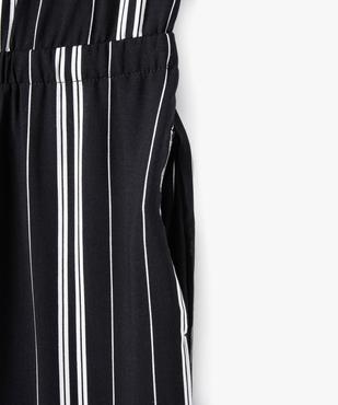 Combinaison pantalon à manches courtes fluide fille vue4 - GEMO 4G FILLE - GEMO
