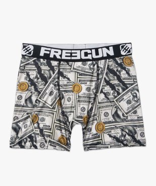 Boxer homme imprimé Dollars - Freegun vue4 - FREEGUN - GEMO