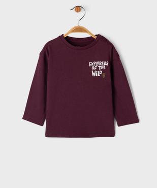 Tee-shirt manches longues avec motif poitrine et dos bébé garçon  vue1 - GEMO 4G BEBE - GEMO