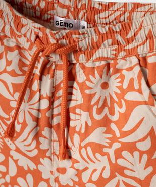 Short en coton stretch imprimé à taille élastiqué bébé garçon vue5 - GEMO(BEBE DEBT) - GEMO