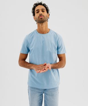 Tee-shirt à manches courtes et col rond homme vue1 - GEMO 4G HOMME - GEMO
