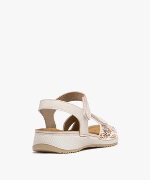 Sandales confort légères à brides scratch femme vue4 - G'FLEX - GEMO