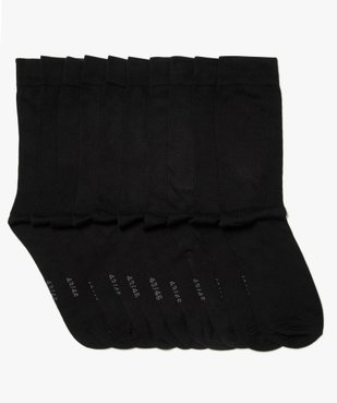 Chaussettes homme hautes unies (lot de 10) vue1 - GEMO(HOMWR HOM) - GEMO