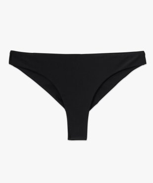 Bas de maillot de bain femme uni forme tanga vue4 - GEMO (PLAGE) - GEMO