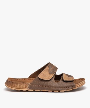 Mules homme à double bride ajustable scratch vue1 - GEMO (CASUAL) - GEMO