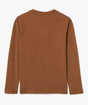 Tee-shirt garçon à manches longues imprimé devant et dos vue3 - GEMO (JUNIOR) - GEMO