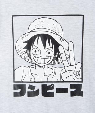 Tee-shirt garçon à manches courtes imprimé - One Piece vue3 - ONE PIECE - GEMO