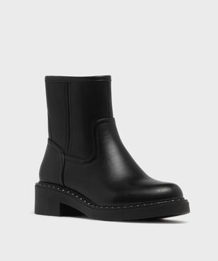 Boots zippées à clous et à petit talon femme vue2 - 5 MILES - GEMO