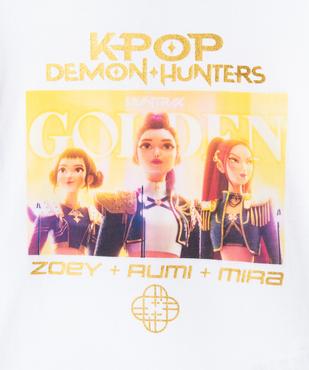Tee-shirt col rond imprimé fille - K-Pop Demon Hunters vue2 - KPOP DEMON HUNTERS - GEMO
